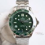 Swiss Replica Omega Seamaster Green Wave Dial 42mm Watch 8800 Movement